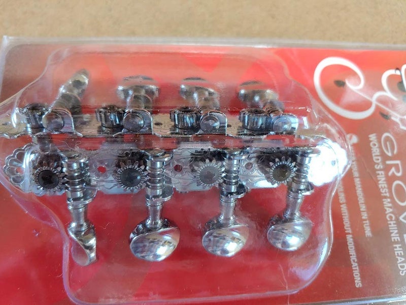 Grover 304C Sta-Tite Mandolin Tuners - 4+4 - Chrome - Image 1